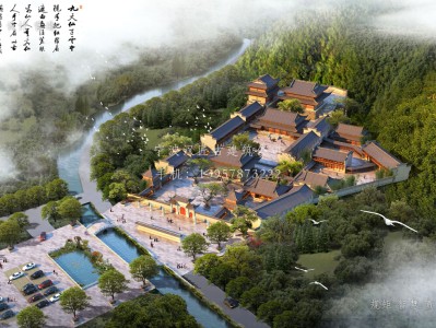河北资教寺总体建筑规划方案图