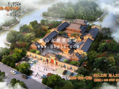 河北天福寺重建规划效果图