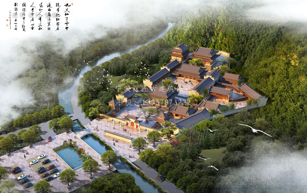 河北资教寺总体建筑规划方案图